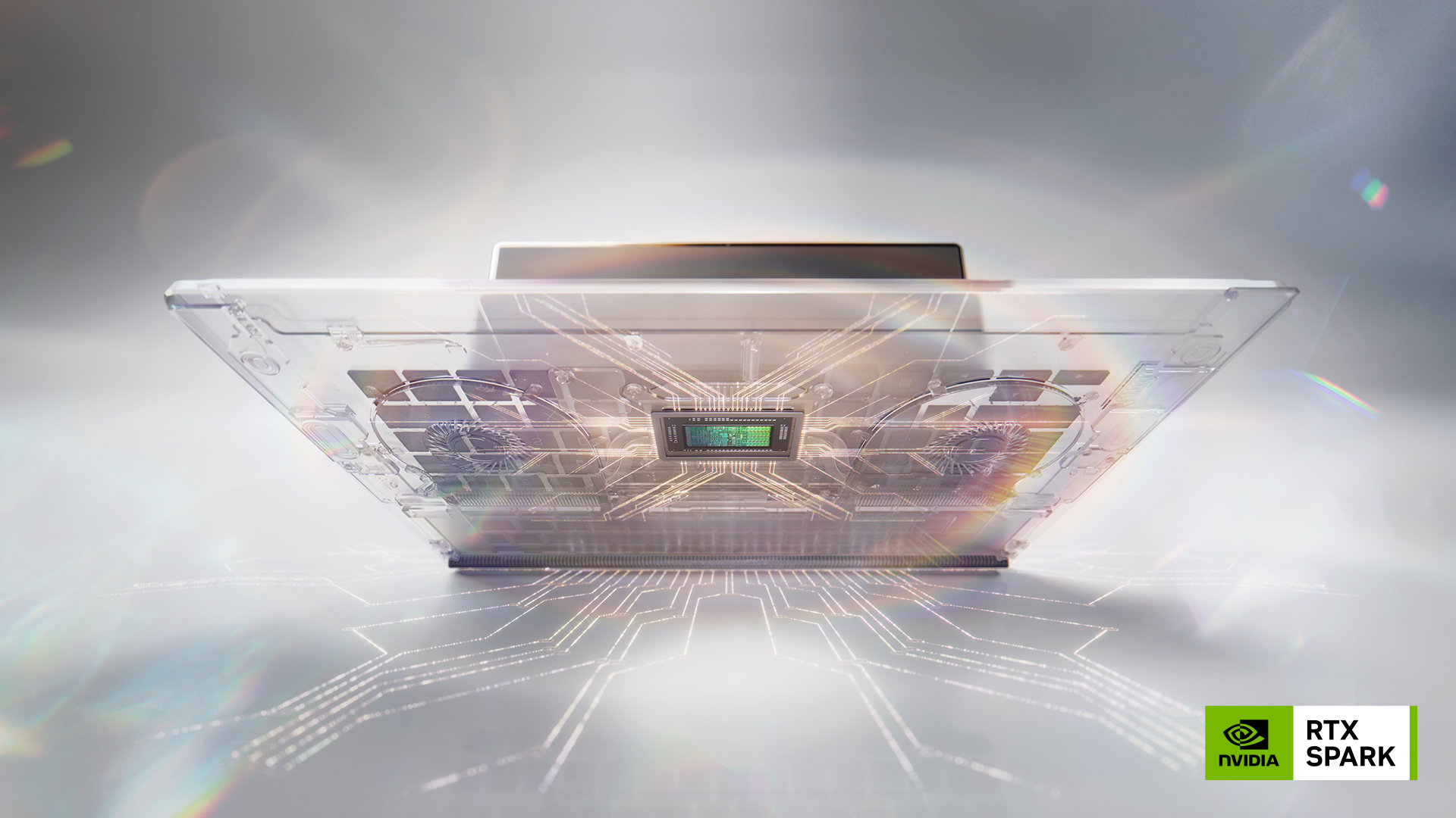 NVIDIA RTX Spark laptop platform shown with internal cooling and N1 chip