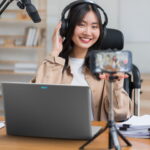 Acer Aspire 18 AI laptop on a home office desk during a content recording session