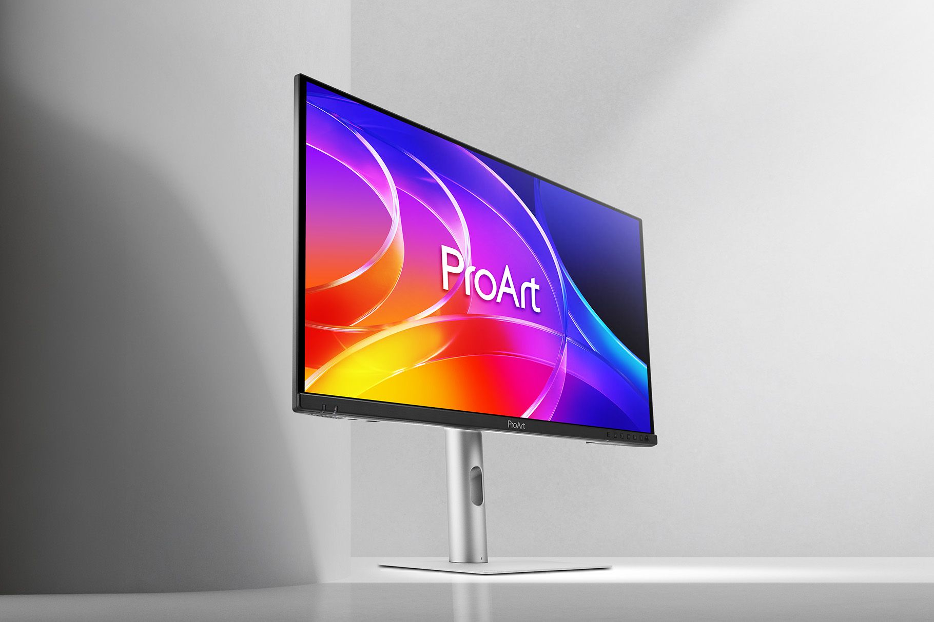 ASUS ProArt PA279CDV 4K QD-OLED creator monitor on its stand
