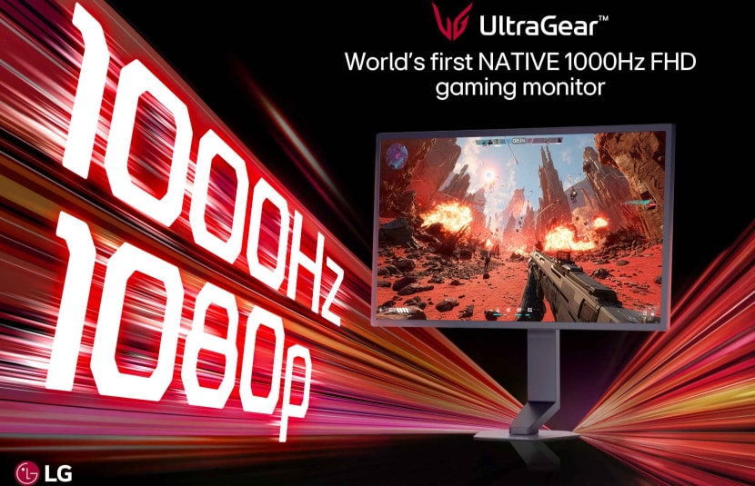 LG 25G590B 1000 Hz gaming monitor in official launch artwork