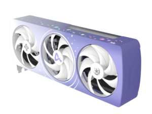 RTX 5070 Autumn Limited Edition white and purple triple-fan graphics card