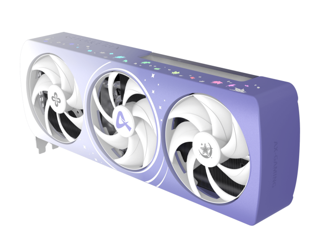 RTX 5070 Autumn Limited Edition white and purple triple-fan graphics card