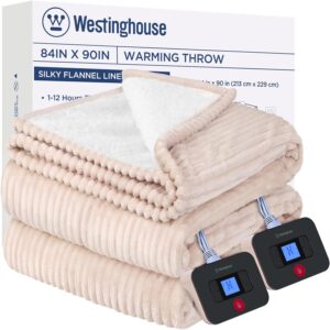 Westinghouse queen heated blanket with two controllers